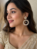 Crystal hoop earrings