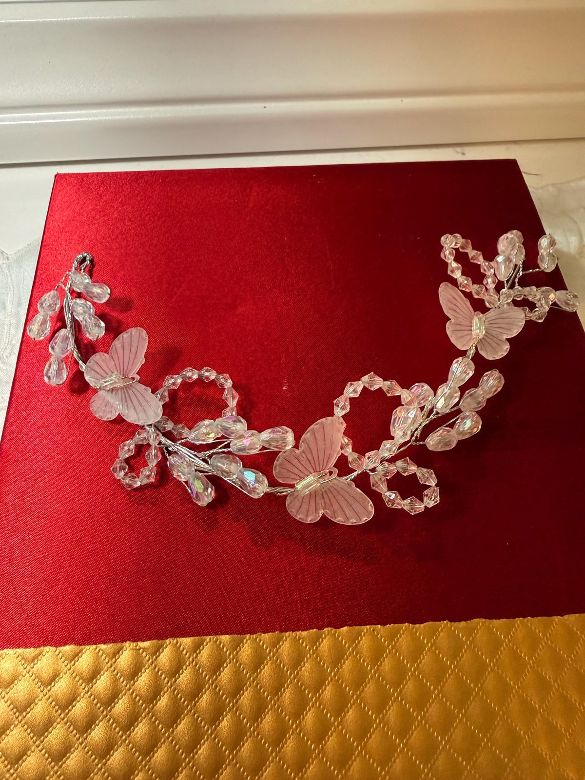 Floral bridal hair comb – flower cluster and comb detail