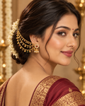 Traditional kaan chain earring support pair