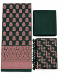 Dark green and dusty rose unstitched three-piece suit