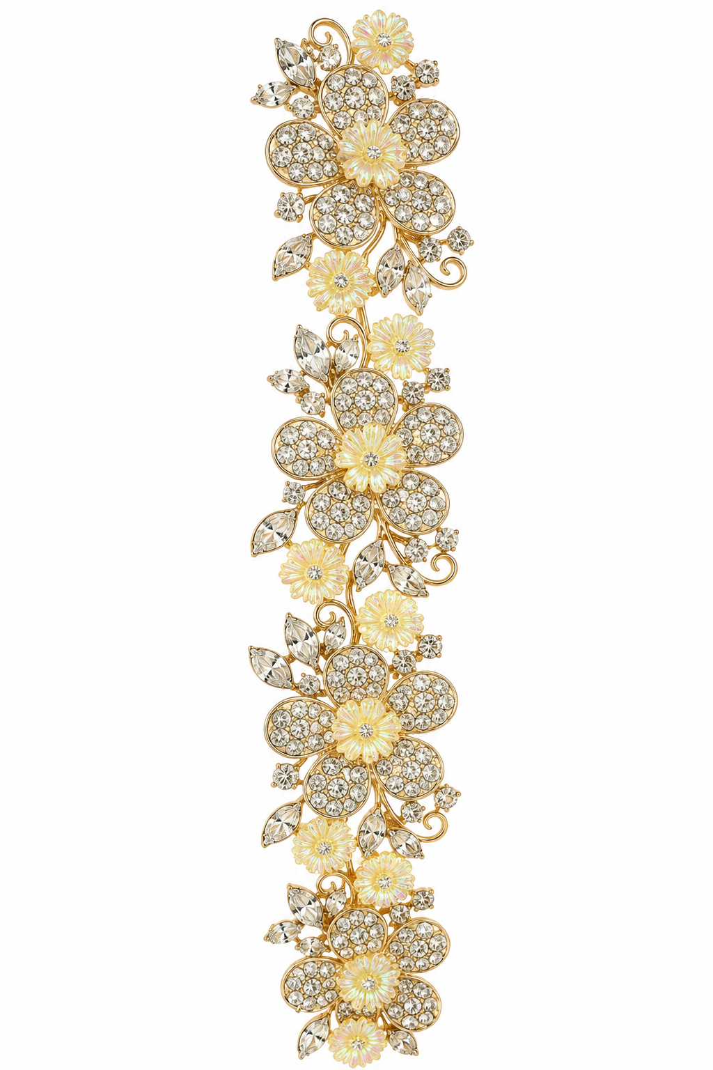 Pearl floral bridal hair comb – floral and pearl-style detail