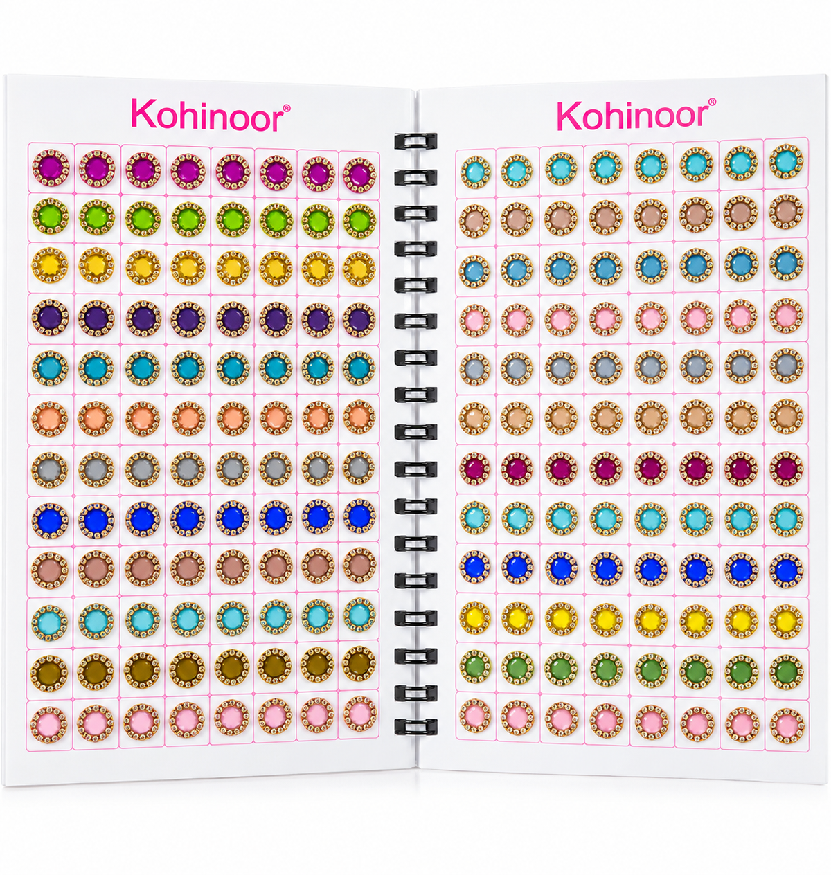 Kohinoor multicolor bindi book small border collection