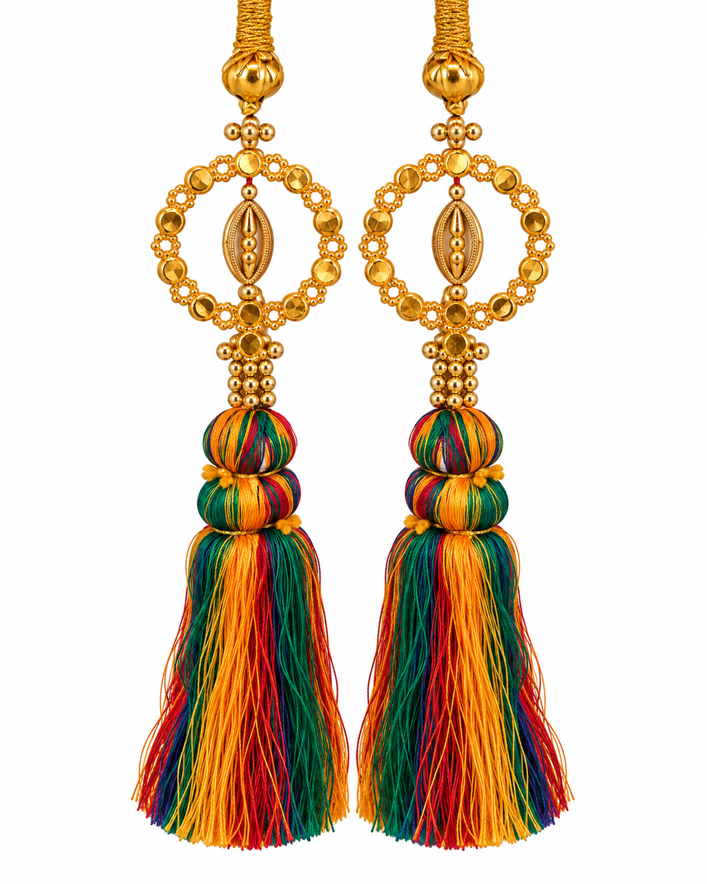 Multicolor handmade hair braid paranda