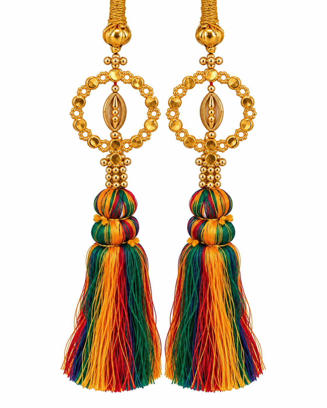 Multicolor handmade hair braid paranda