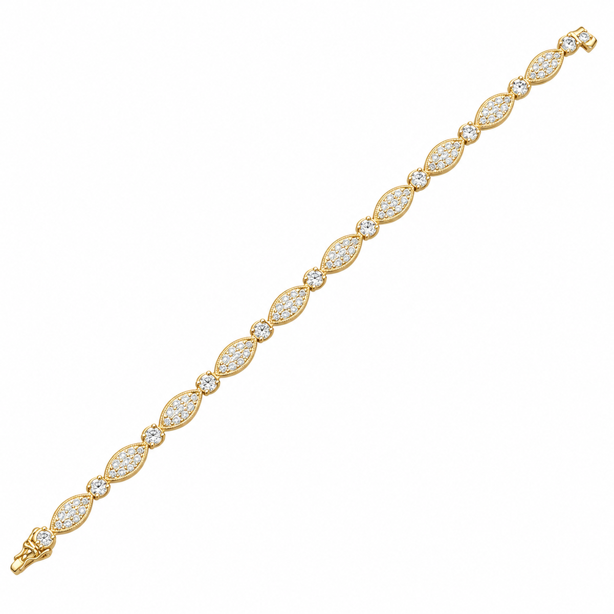 Gold-plated 925 sterling silver bracelet – clasp and finish detail