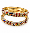 Colorful traditional bangle set size 2.4
