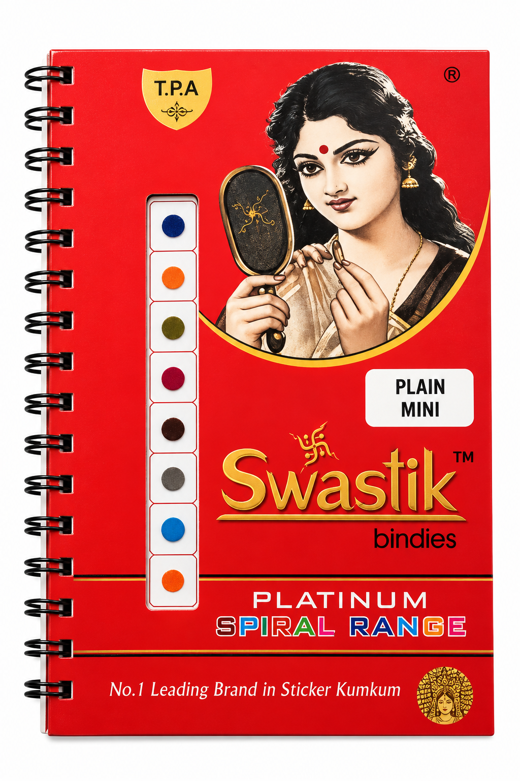 Multicolor Plain Mini Bindi Book – Round Sticker Bindis alternate view