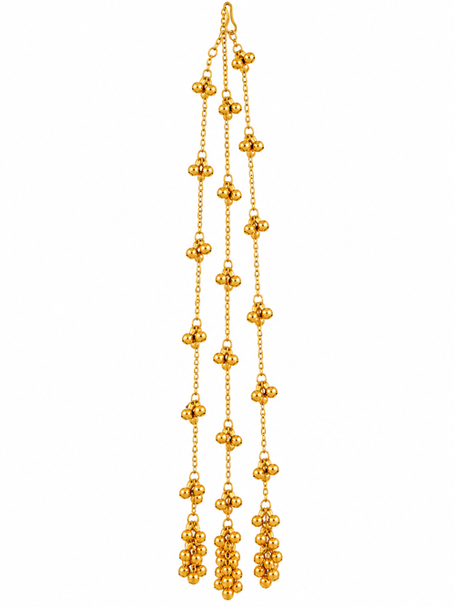 Gold hair braid chain parandi jewelry alternate view