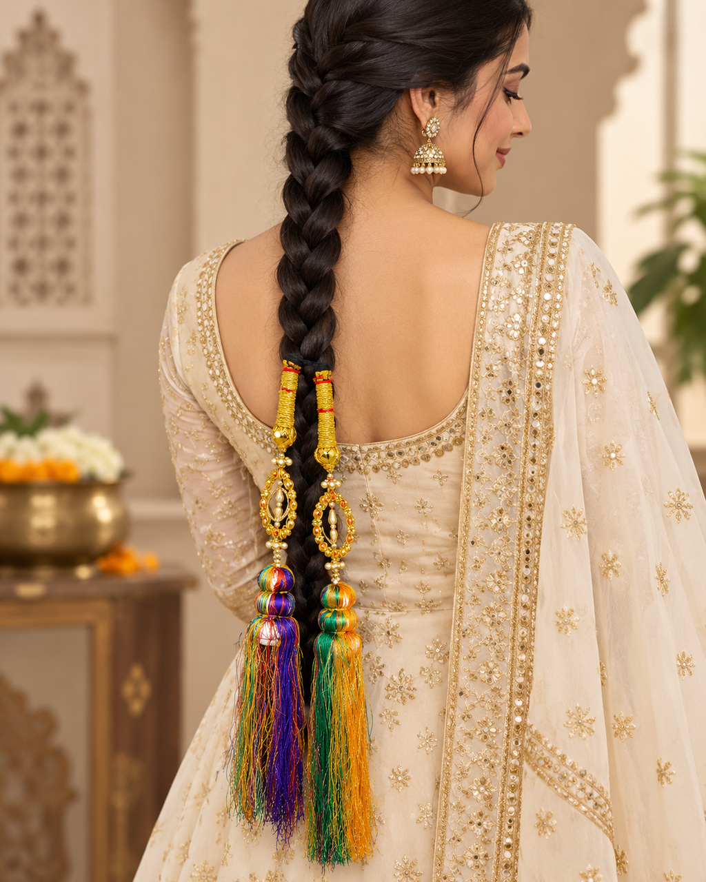 Multicolor Handmade Hair Braid Paranda