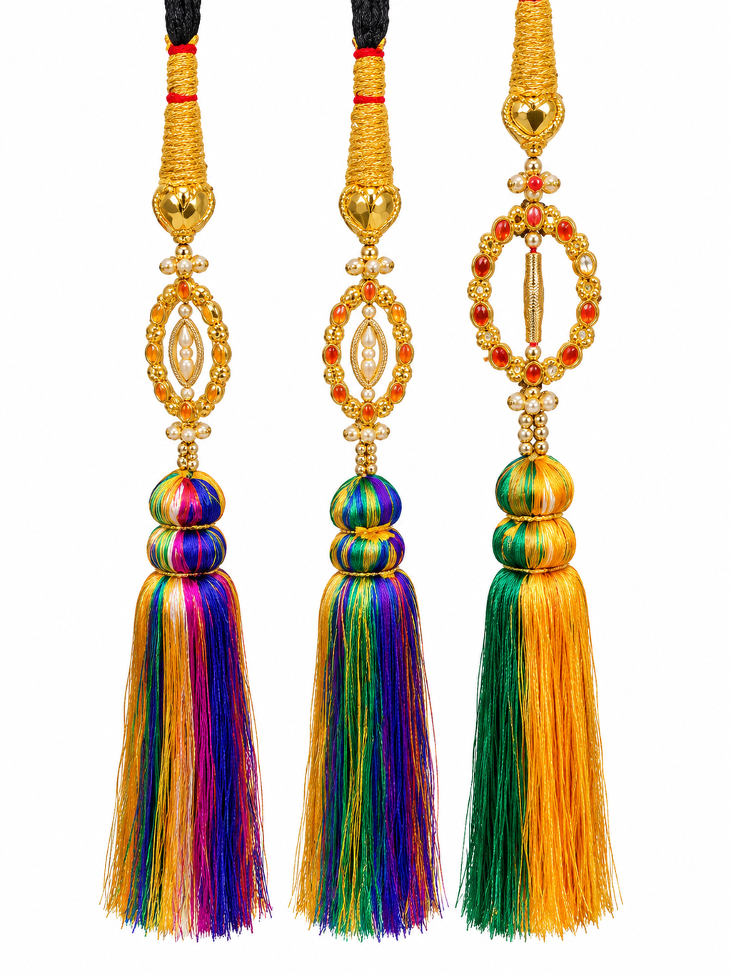 Multicolor Handmade Hair Braid Paranda alternate view