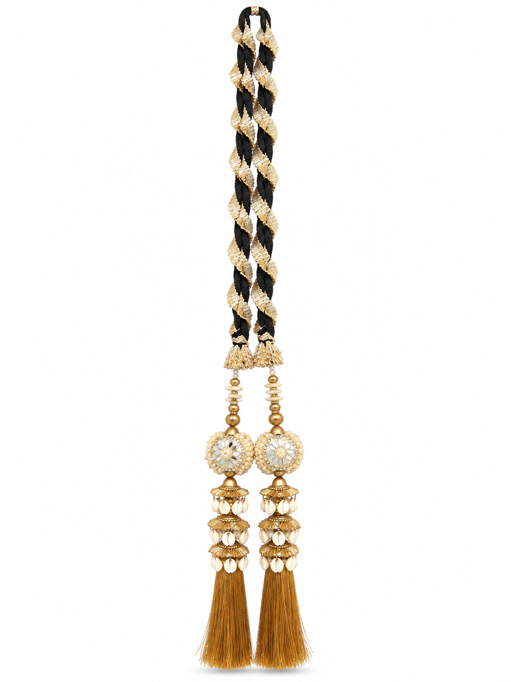 Black, Gold & Ivory Punjabi Parandi
