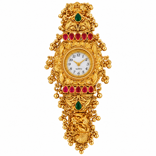 Traditional Gold-Tone Bridal Watch
